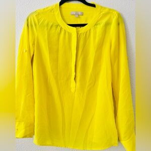 Banana Republic Vibrant Yellow Blouse